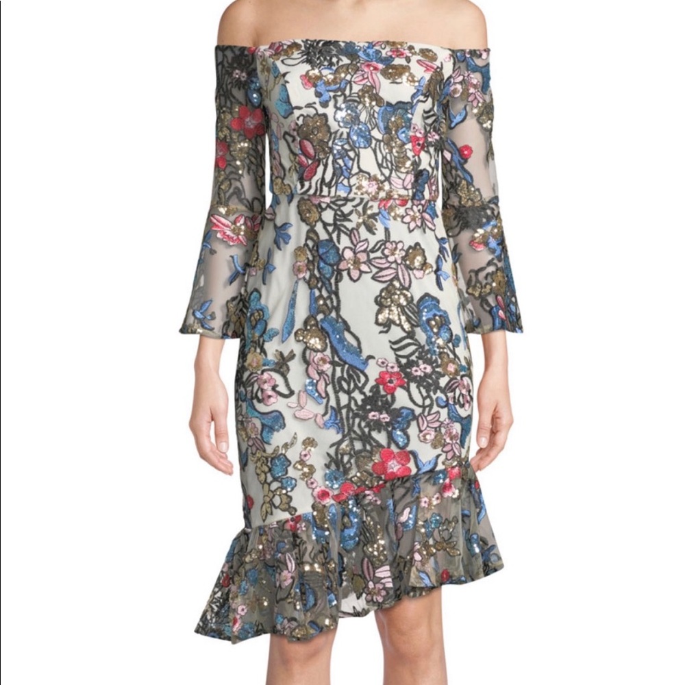 ALEXIA ADMOR - NEW Sequin Embroidered Dress - Picture 4 of 4